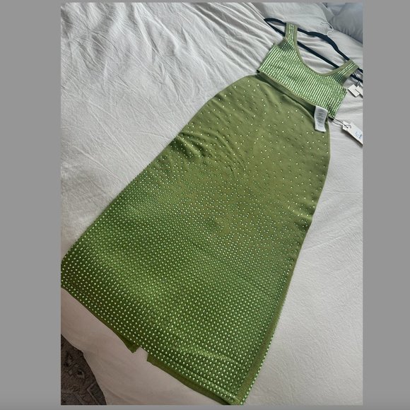 SANDRO Manray Embellished Midi Skirt and Belier Embellished Tank - Picture 3 of 6